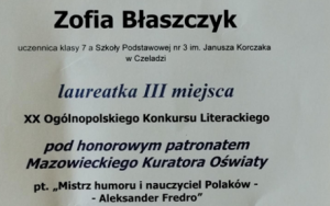 Laureatki XX Ogólnopolskiego Konkursu Literackiego (1)